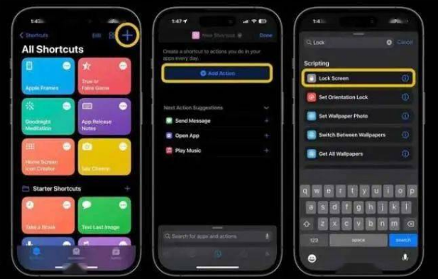 万城镇苹果14锁屏维修店分享iPhone14升级iOS16.4后如何创建锁屏快捷方式 
