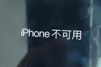 万城镇苹果服务网点分享锁屏界面显示“iPhone 不可用”如何解决 