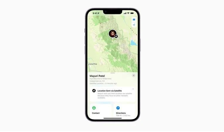 万城镇苹果14维修分享iPhone14系列中 FindMy功能通过卫星分享位置方法教程 