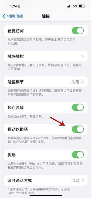 万城镇苹果手机维修分享iPhone手机如何设置摇一摇删除文字 